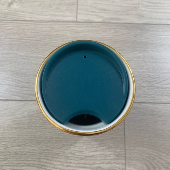 Starbucks 2017 Anniversary Crown Siren Mermaid White Tumbler Traveler Mug 10 Oz - Picture 6 of 9